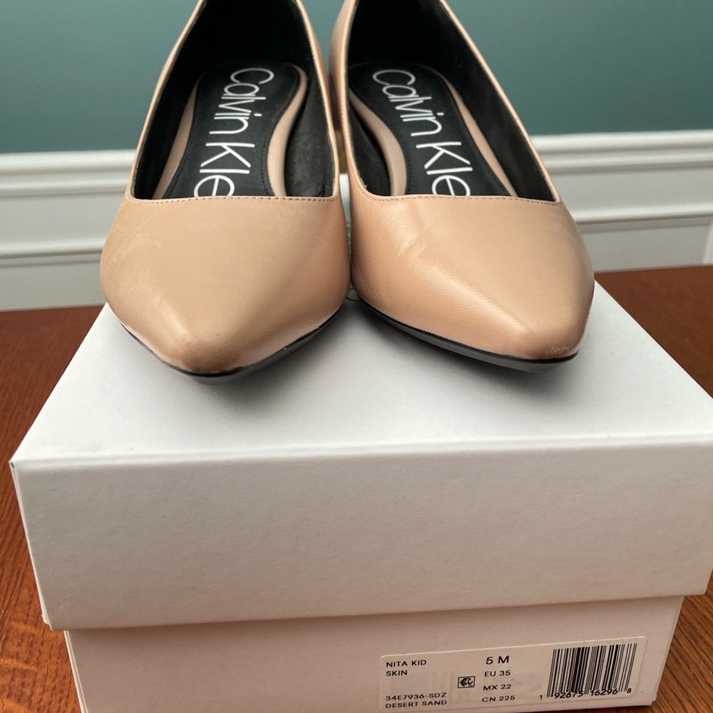 Calvin Klein Women's Nude Heels - Picture 2 of 14
